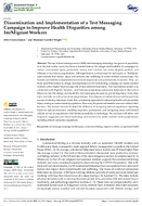Dissemination and Implementation of a Text Messaging Campaign to Improve Health Disparities Among ImMigrant Workers