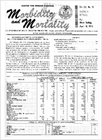 Morbidity and Mortality Weekly Report Vol 22 No 15 week ending April 14 1973