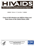 Cases of HIV Infection and AIDS in Urban and Rural Areas of the United States 2006