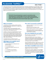 Acrylamide  ToxFAQs  CAS  79061