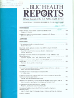 Public Health Rep  v 98 no 6 NovemberDecember 1983  cover