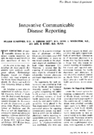Innovative communicable disease reporting