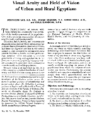 Visual acuity and field of vision of urban and rural Egyptians