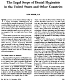 The Legal Scope Of Dental Hygienists In The US And Other Countries