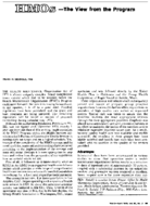 HmosThe View From The Program