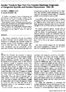 Secular trends in New York City hospital discharge diagnoses of congenital syphilis and cocaine dependence 198288