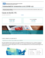 Casos de enfermedad del coronavirus COVID19 casos en los EE UU Actualizado el 1 de julio del 2020