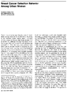 Breast cancer detection behavior among urban women