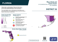 FL Congressional District 26 Stroke and Stroke Centers Map 119th Congress