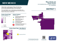 NM Congressional District 01 Stroke and Stroke Centers Map 119th Congress