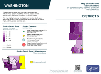 WA Congressional District 05 Stroke and Stroke Centers Map 119th Congress