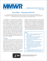 MMWR Morbidity and Mortality Weekly Report Vol 65 No 21 June 3 2016