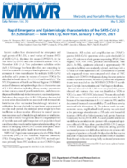 Rapid Emergence and Epidemiologic Characteristics of the SARSCoV2 B1526 Variants  New York City New York January 1April 5 2021