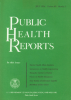 Public Health Reports  v 69 no 7  cover