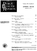 Public Health Rep v 73 no 4  table of contents