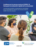 Confianza en la vacuna contra el COVID19 gua para la evaluacin rpida de la comunidad  una gua para ayudarlo a comprender las necesidades de su comunidad con relacin a las vacunas contra el COVID19 en tres semanas