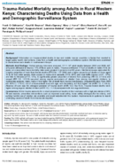 TraumaRelated Mortality among Adults in Rural Western Kenya Characterising Deaths Using Data from a Health and Demographic Surveillance System