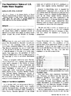 The Fluoridation Status Of Us Public Water Supplies