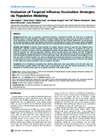 Evaluation of Targeted Influenza Vaccination Strategies via Population Modeling