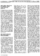 NATIONAL CENTER FOR HEALTH STATISTICS DATA LINE