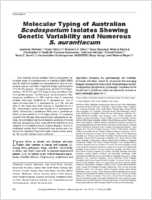 Molecular Typing of Australian Scedosporium Isolates Showing Genetic Variability and Numerous S aurantiacum