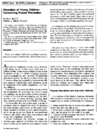 Education Of Young Children Concerning Poison Prevention