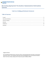 Increasing Appropriate Vaccination Immunization Information Systems
