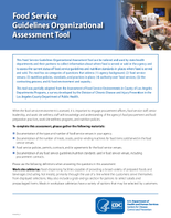 Food Service Guidelines Organizational Assessment Tool