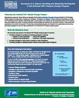 National Diabetes Prevention Program Success at a Glance Enrolling and Retaining Participants in the National DDP Lifestyle Change Program