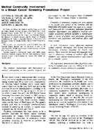 Medical community involvement in a breast cancer screening promotional project