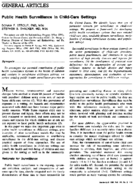 Public health surveillance in childcare settings