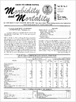 Morbidity and Mortality Weekly Report Vol 20 No 9 week ending March 6 1971
