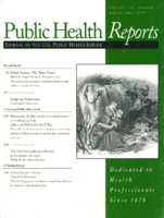 Public Health Reports  v 112 no 2  cover