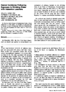 Cancer incidence following exposure to drinking water with asbestos leachate