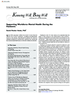 Supporting Workforce Mental Health During the Pandemic