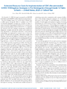 Estimated Resource Costs for Implementation of CDCs Recommended COVID19 Mitigation Strategies in PreKindergarten through Grade 12 Public Schools  United States 202021 School Year
