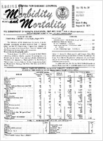 Morbidity and Mortality Weekly Report Vol 23 No 34 week ending August 24 1974