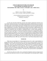 Use of Ground Penetrating Radar and Schmidt Hammer Tests to Determine the Structural Integrity of a Mine Seal
