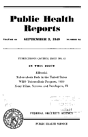 Public Health Reports  v 64  no 35  cover