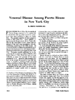 Venereal disease among Puerto Ricans in New York City