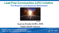 Lead Free Communities Initiative Presentation for LEPAC October 16 2023
