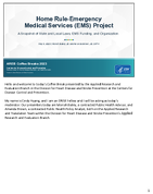 Home RuleEmergency Medical Services EMS Project A Snapshot of State and Local Laws EMS Funding and Organization