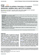 TrafficRelated Air Pollution Biomarkers of Metabolic Dysfunction Oxidative Stress and CC16 in Children
