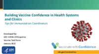 Building vaccine confidence in health systems and clinics  tips for immunization coordinators