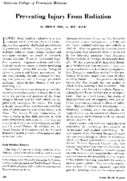 Preventing injury from radiation