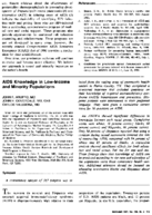 AIDS knowledge in lowincome and minority populations