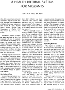 A health referral system for migrants