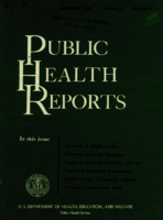 Public Health Reports  v 73  no 9  cover