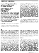 Impact of divergent evaluations by physicians and patients of patients complaints