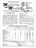 Morbidity and Mortality Weekly Report Vol 20 No 19 week ending May 15 1971